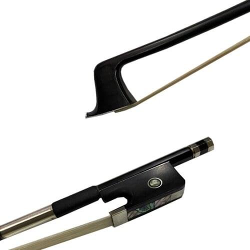 Free shipping Yinfeel 5pcs NEW 4/4 Black Carbon Fiber Viola Bow Black carbon Bow 4/4Violin Bow Nickel Silver Ebony Frog