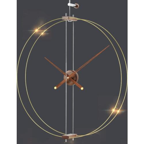 Spanish Modern Creative Wall Clock Nordic Design Gold Metal Silent 3d Clocks Big Watch Home Living Room Large Pointer Gift Ideas