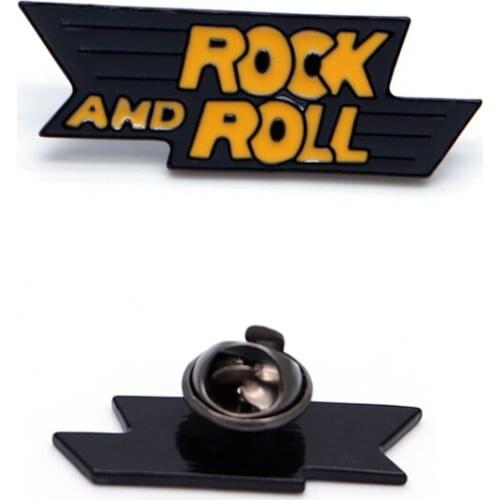 YQ018 Cool Singer Rapper Lapel Pin Enamel Brooches for Jacket Tops Tie Hat Decorative Medal Geometry Jewelry Women Men Best Gift