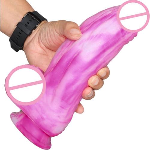 Giant Silicone Realistic Dildo Erotic Toy For Woman Couple Strapon Lesbian Penis Suction Cup Adults Female Masturbator Big Dick