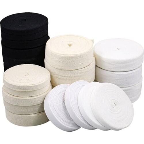 Ribbon Natural White Black Chevron 100% Cotton Ribbon Webbing Herring Bonebinding Tape Trimming for DIY Wedding Party Decor 50Y