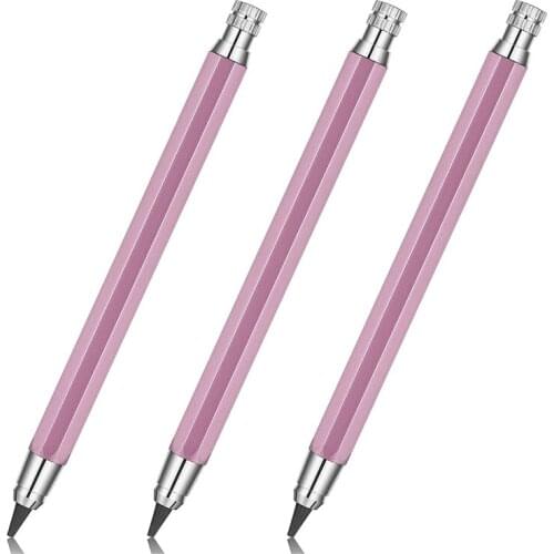 3 Pcs 5.6 mm Mechanical Pencils Sketch Up Automatic Mechanical Graphite Pencil for Draft Drawing Wood Working