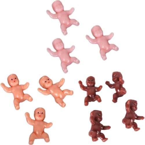 Cute Baby Shower Mini Doll Plastic Child Full Moon Gift Boy Girls Party Supplies