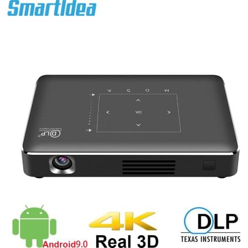 Smartldea P10 II Mini 4K projector android 9.0 Dual 2.4G 5G wifi Bluetooth 4.1 smart proyector full hd 1080p video game Beamer