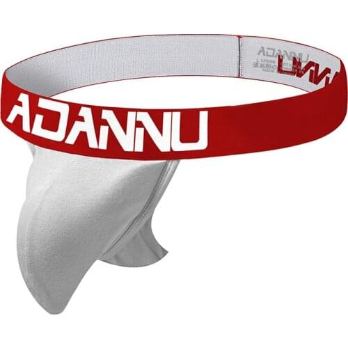 2020 ADANNU Brand Men Sexy Gay Underwear G-String Male Bikini Jockstrap Mens Thongs Mesh Thong Penis Pouch Cuecas Under Wear