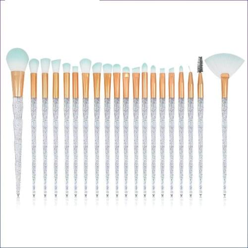 Face Blending Eye Makeup Brush Set Fan Shaped Powder Eye Shadow Outline Beauty Cosmetics Colorful Makeup Tools
