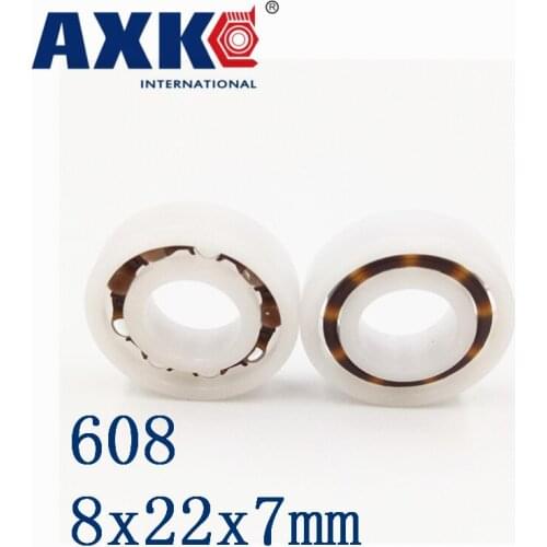 2019 New Arrival New Rodamientos Axk 608 Pom (10pcs) Plastic Bearings 8x22x7mm Glass Balls 8*22*7mm