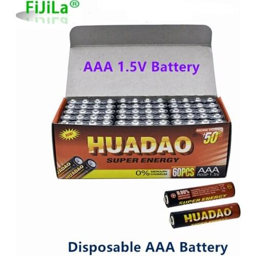 Disposable battery1.5v Battery AAA Carbon Batteries Safe Strong explosion-proof 1.5 Volt AAA Battery UM4 Batery No mercury