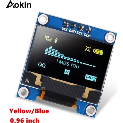 0.96 oled display Blue I2C IIC Serial 128x64 OLED LCD LED ssd1309 0.91 inch oled display Module for Arduino Raspberry Pi Display