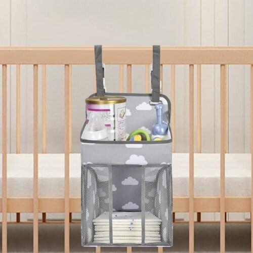 Baby Crib Childrens Bed Hanging Bag Portable Waterproof Diapers Bedside Organizer Diaper Storage Cradle Bag Bedding