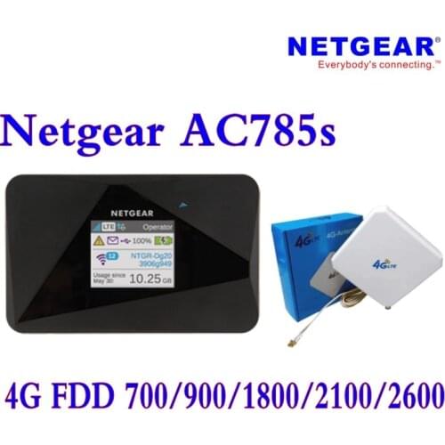 Unlocked Netgear AirCard 785S (plus 4g antenna)LTE Mobile Hotspot Dual band Wi-Fi 2.4GHz/5GHz 4G FDD 700/900/1800/2100/2600MHZ
