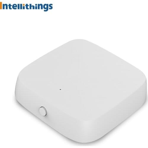 Intellithings Tuya Zigbee Smart Home Detector Temperature Humidity Sensor Monitoring Work with Zigbee 3.0 Hub Alexa Google Home