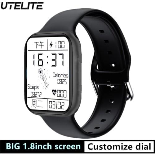 UTELITE DW98 Smart Watch Screen Bluetooth-compatible Call Custom Watch Face IPX7 Waterproof Mens Watches PK IWO 13 w66 FK99