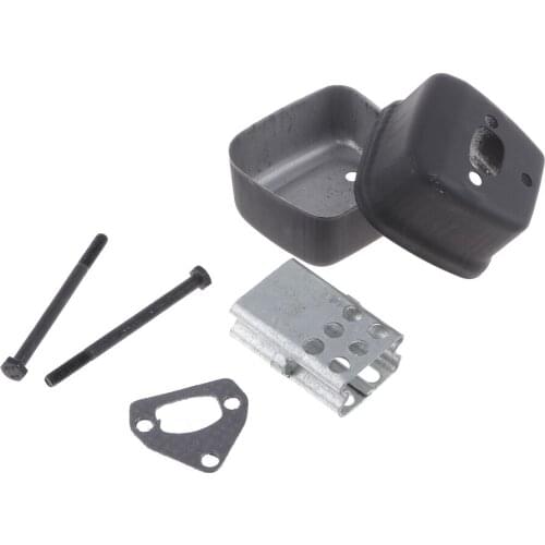 Exhaust with 1 Gasket & 2 Bolts Compatible with Husqvarna 36 41 136 137 141 142