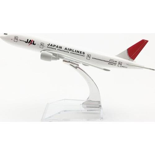 16cm 1:400 Scale JAL Japan Airlines Airplane Model Boeing B777 Zinc Metal Diecast Aircraft Model Collectible Display Gift