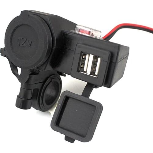 20Pcs/Lot 12V To 5V 2.1A Dual Ports USB Charger Cigarette Lighter Power Port Outlet Socket Kit Adapters & Sockets