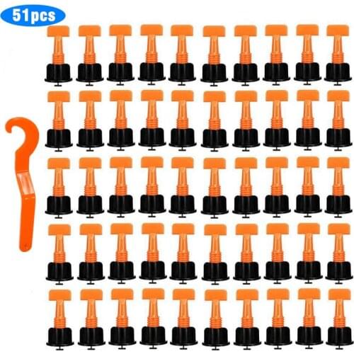 51pcs/Pack Level Wedges Tile Spacers For Flooring Wall Tile Spacer Carrelage Tile Leveling System Leveler Locator Spacers Plier