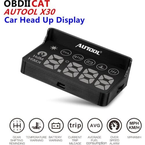 AUTOOL X30 AUTOOL X30 HUD OBD 2 Head UP Display Car Speedometer Headup OBD2 Projector HUD Headup Smart Digital Universal Display