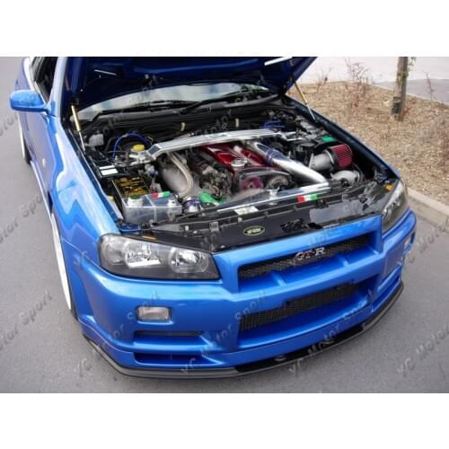 Car Accessories FRP Fiber Glass GD Style Cooling Panel Fit For 1999-2002 Skyline R34 GTR Cooling Slam Panel
