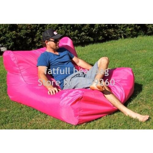 Cover only No Filler-Extra large floating bean bag , Giant pool side beanbag chair on the water, outdoor furniture sofa - Pink