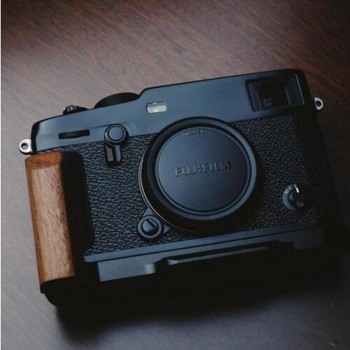 Wood Hand Grip Bracket Quick Release L Plate For Fuji Xpro3 Fujifilm X PRO3