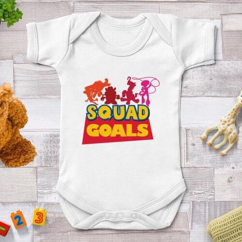 Baby Bodysuit Newborn Babies Clothes Toy Story Disney Short Sleeve White Unisex 3 6 9 12 18 24 Months Baby Clothing
