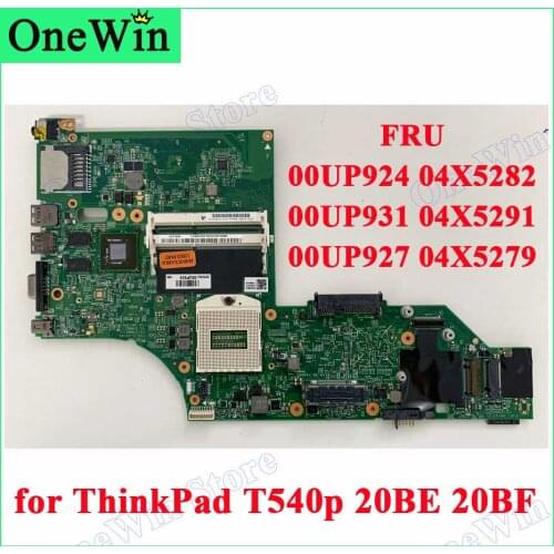 For T540p 20BE 20BF ThinkPad noCPU Motherboard N14M-GS-S-A1 N15S-GV-S-A1 12308-2 00UP924 04X5282 00UP931 04X5291 00UP927 04X5279
