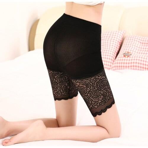 Hot Sale Women Safety Shorts Pants High Elasticity Plus Size Boxer Shorts Lace Seamless Panties Breathable Underwear for Women