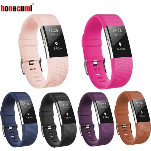 Honecumi For Fit bit Bands Charge 2 Bands Replacement Wristbands for Fitbit Charge 2 Bracelet Strap Accessories For Women Men