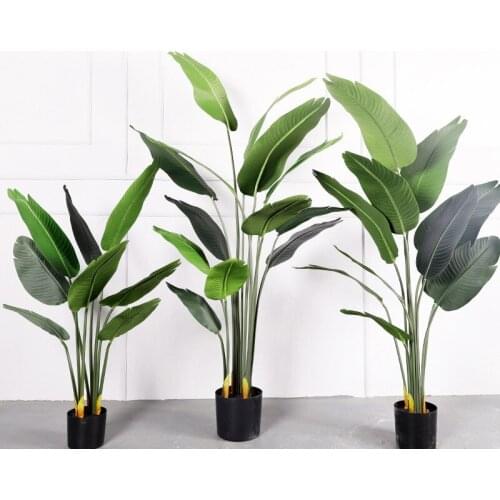 Artificial Banana Tree Large Fake Green Plant Tropical Turtle Bamboo Potted Hotel Garden Home Indoor and Outdoor Furnishings