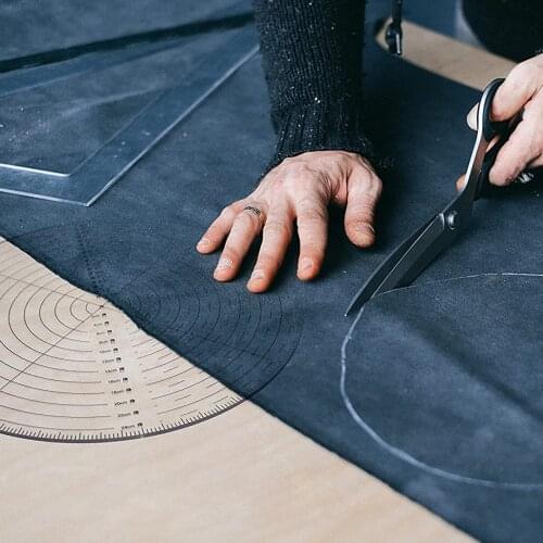 Drawing Circle Measuring Round Ruler New 10'' Acrylic High-quality Thicken Ideal For Locating Center On Logs And General Stock