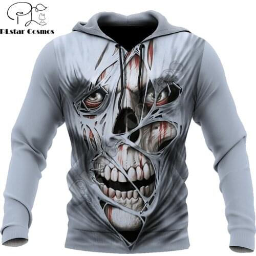 Skull Funny Pattern 3D All Over Printed Mens autumn Hoodie Harajuku Unisex Casual Pullover Streetwear Jacket Tracksuits DK231