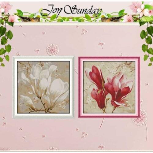 Magnolia flower Patterns Counted Cross Stitch 11CT 14CT Cross Stitch Set Wholesale Cross-stitch Kit Embroidery Needlework