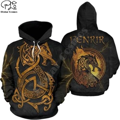 PLstar Cosmos Vikings Warrior Tattoo NewFashion Pullover Casual long sleeve 3DPrint Zip/Hoodies/Sweatshirts/Jacket/Men/Women C-8