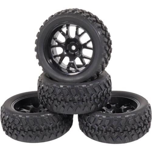 RC Car Plastic Rims Tires Wheels for Wltoys 124018 124019 144001 Replacement