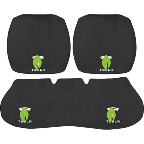 Car Seat Cushion for Tesla Model 3 Model S Model X Model Y Auto Seat Cover Protector Car Co-Driver Back Row Seat Pad 2017-2021