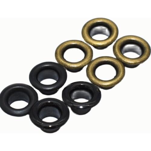 5mm Brass Hole Eyelet with Washer Leather Craft Grommet Mini Craft Supplies For Purse Bag Doll Shoes Clothes Sewing DIY 100pcs