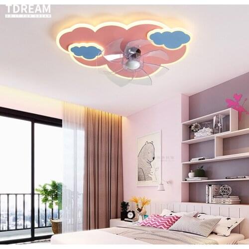 Modern Invisible Ceiling Fan Lamp Intelligent Ultra-Thin Bedroom Restaurant Household Fan Ceiling Fan Integrated