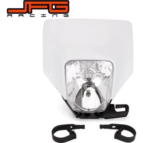 Universal 2018 New White Motorcycle Headlight Headlamp Lamp Light Dirt Bike Motocross Supermoto Fairing For KTM SUZUKI KAWASAKI