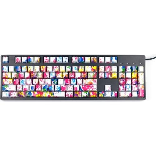 104 Layout ABS Universal Backlit Keycaps For Cherry Mechanical Keyboard Computer Peripherals For Cherry Kailh Gateron MX Switch