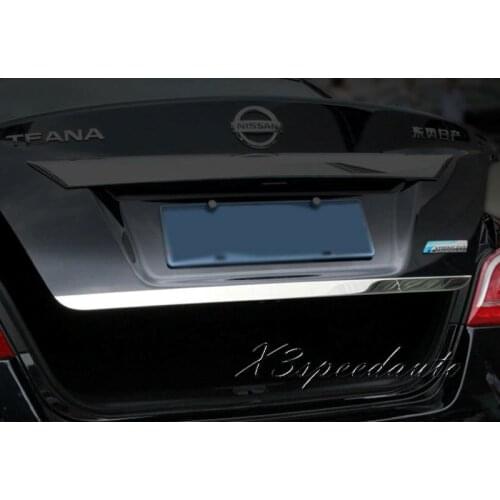 High Quality Chromed Tailgate rear Trunk Hatch Lower Lid Trim For Nissan Teana 2013 2014 2015