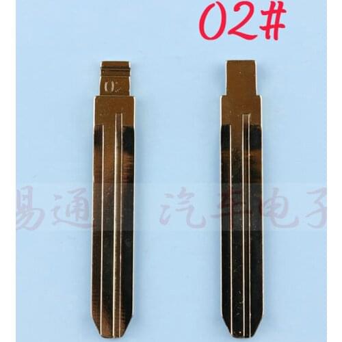 1PC Uncut Metal NO. 02 Scale Blank Car Key KD MINI/KD900 Remote Blade TOY43 For Old Toyota Camry Corolla 02