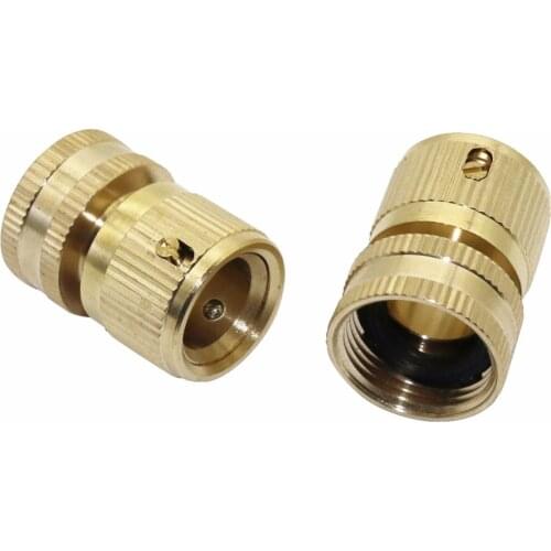 10pcs 3/4 inch Female Thread Brass Copper Quick Connectors Home Garden Watering Connection Accessories Car Washing Pipe Fittings