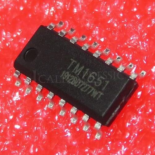 10PCS TM1651 SOP16 4X7 segment 7Key LED digital panel driver IC original authentic In Stock
