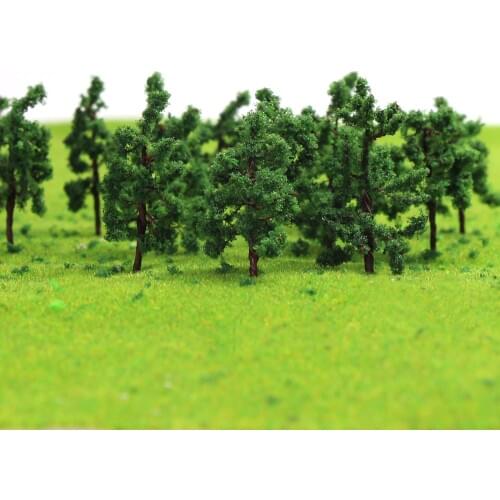 100PCS Iron wire Model Trees Scale N Z 3.8cm model train N scale 3813 terrarium miniatures 1:25-1:300 model building kits