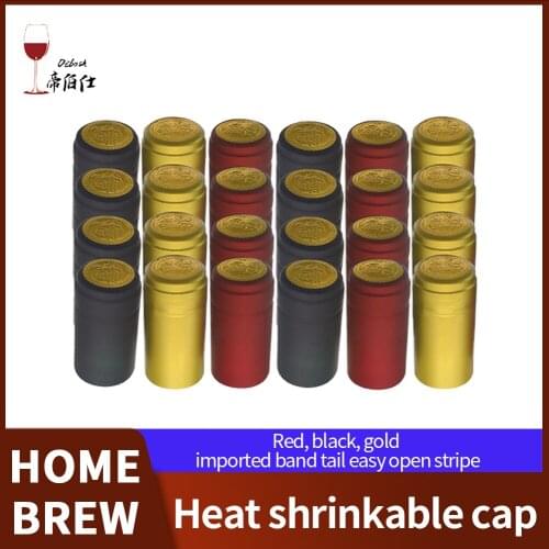 1000pcs Pvc Heat Shrink Cap Home Brewing Wine Seal Cover Import Row Material Red Wine Bottle Seal Bar DIY Accessories
