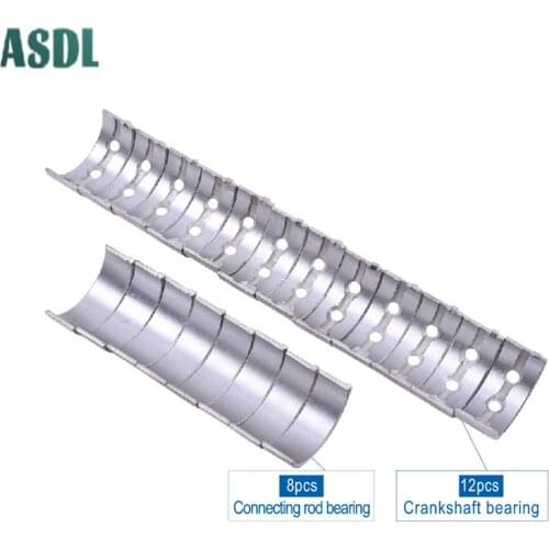 +25 26.75mm Con Connecting Rod 27.75mm Crankshaft Main Bearing Set for Yamaha FZ250 Fazer FZR250 FZR250R FZR250RR EXUP FZR 250