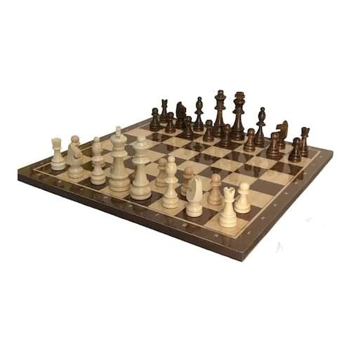 Wooden Chess set-Wooden Figure Checkers-Luxury Walnut-Big size 39x39 cm A Quality Made in Turkey / Shipping from Turkey