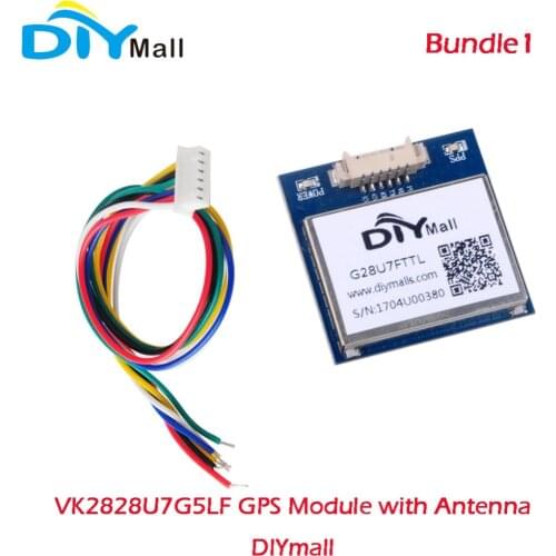 DIYmall VK2828U7G5LF GPS Module Gmouse with Antenna TTL 1-10Hz with Flash Flight Control Module FZ0517/FZ0517C