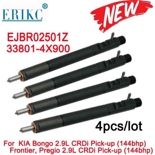 4PCS EJBR02501Z Diesel Injector Nozzle EJB R02501Z 33801-4X900 Common Rail High Pressure Injection EJBR0 2501Z for KIA
